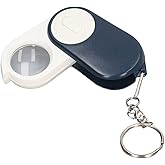 10X Pocket Magnifying Glass, Folding Magnifying Glass with Light, Double Layer Lenses, Mini Lighted Handheld Reading Magnifie