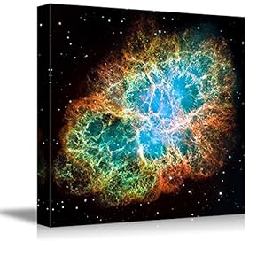 Crab Nebula Part of The Constellation Taurus Beautiful Universe Outer Space - Canvas Art Wall Art - 12" x 12"
