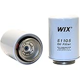 WIX 51105 Spin-On Male Rolled Thread Oil Filter | Replaces C406 P411 5570144 5570562 5575950 156 157 407 T17 T53 1105 C252 L823 P156 P157 WD77 18417 18817 85105 92105 96319.