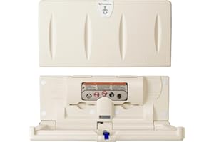 Foundations Classic Horizontal Wall-Mounted Baby Changing Station for Commercial Restrooms, Includes One Handed Adjustable Sa