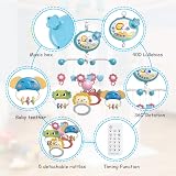 Aolso Baby Crib Toy Star Mobile Music Lights Remote Timer Blue view 5