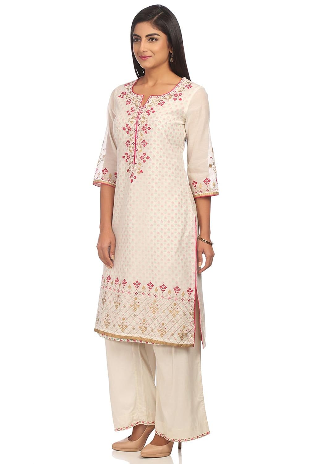 biba women's straight salwar suit