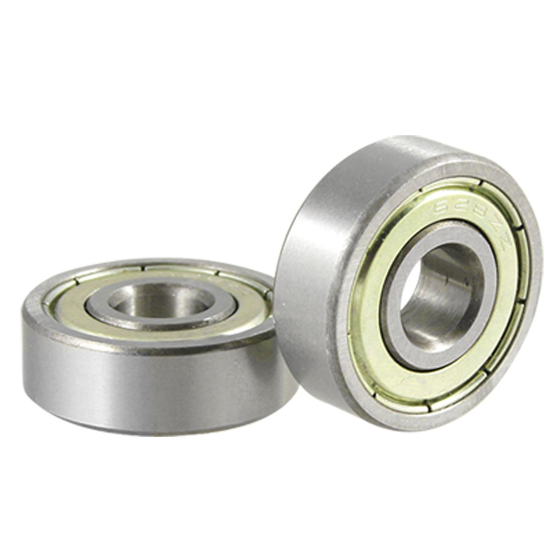 Sourcingmap 2 Pcs Double Single Shielded 628ZZ Miniature Deep Groove Ball Bearings
