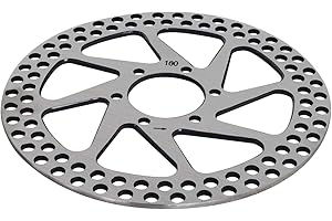 AlveyTech Front Brake Disc Rotor for Razor MX500 & MX650 Electric Dirt Bikes - Rotors for Dirt Rocket Bike Brakes, 6-1/4" (159mm) Diameter with 6 Mounting Holes