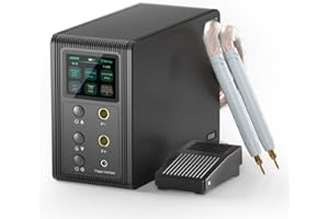 Battery Spot Welder, AWithZ 21.8 KW Capacitor Spot Welder, 2-in-1 Automatic & Foot Pedal Two Modes Battery Farad Welding Equipment for 18650/LiFePO4 Lithium Battery Pack Building (P30C)