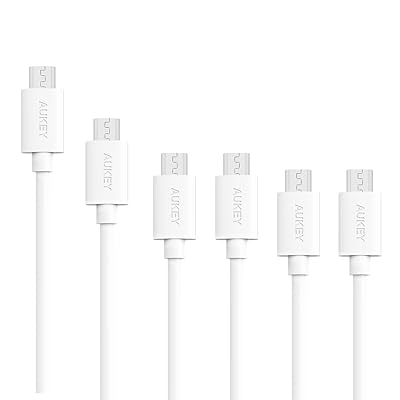 Aukey CB-D17 microUSBケーブル 6本セット