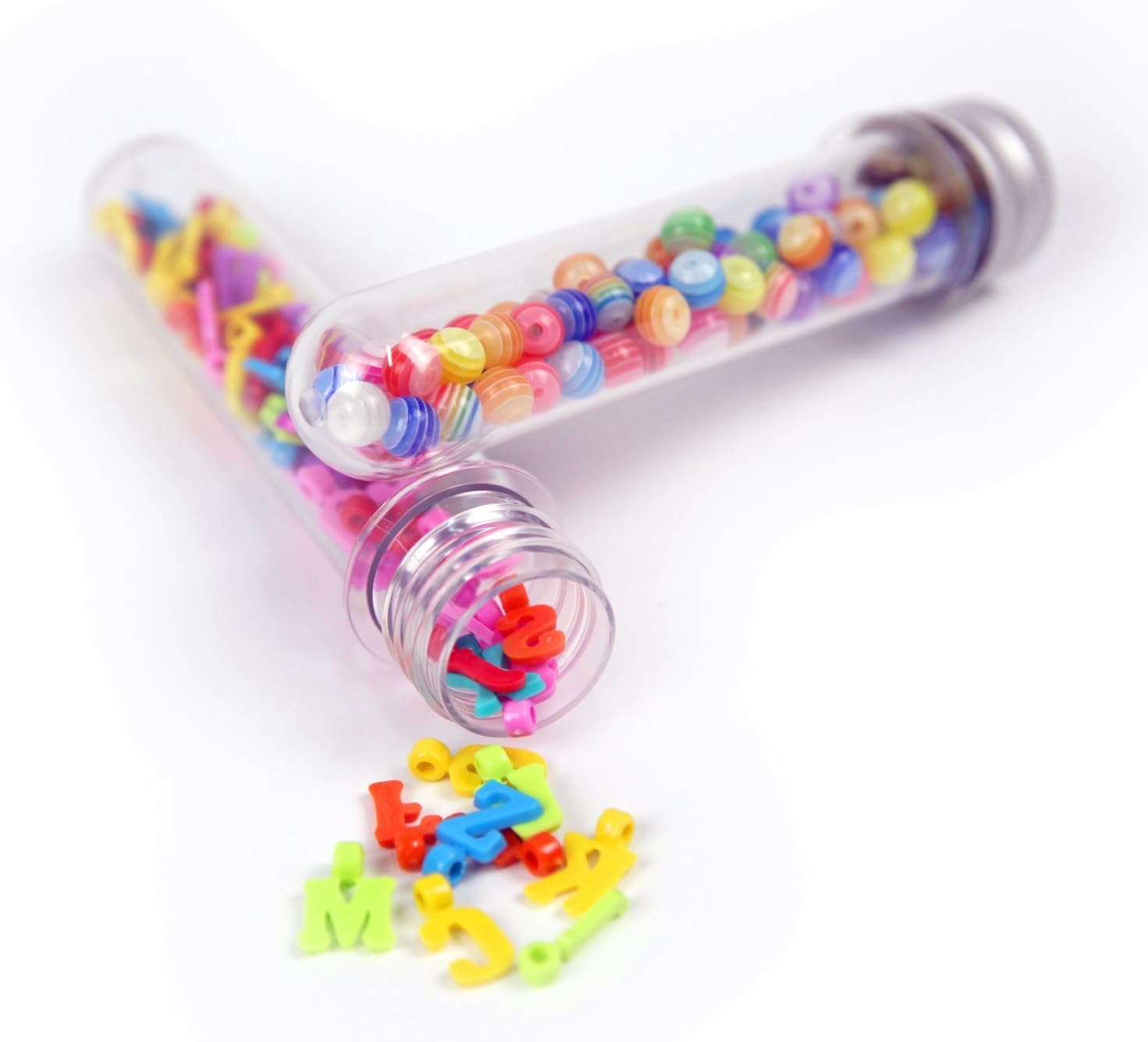 Junhope 12 Pcs, 40ML (25 x 140mm) Clear Plastic Test Tube with Screw Caps by JamHooDirect, Transparent - Image 5