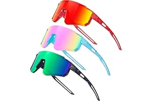 KUGUAOK Polarized Youth Baseball Sunglasses Kids Softball Cycling UV400 Protection Sun Glasses Boys Girls Goggles