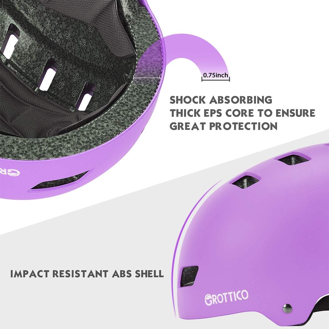 GROTTICO Toddler Kids Bike Helmet for Boys Girls, Muti-Sport Helmet for Cycling Skate Scooter Skateboard, Adjustable for 3-14 Years Old Children, CPSC & ASTM Certified and Replacement Liner : Sports & Outdoors
