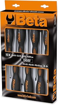 Beta 012430017-1243/D7-Caja 7 Destornilladaroes: Amazon.es: Bricolaje y herramientas