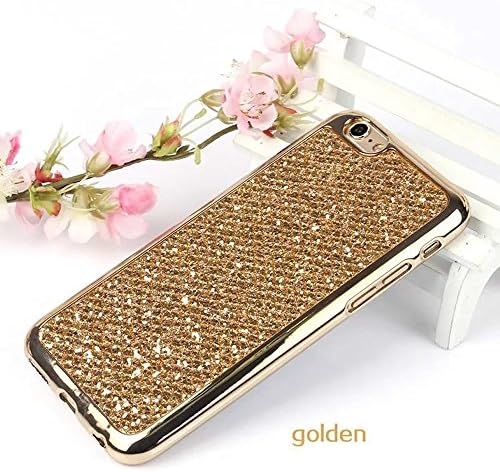 Leecase Luxury Creative Shiny Slim Fit Thin Flexible Gold Soft Gel Bumper Protective Tpu Rubber Case Cover for Samsung Galaxy A5 2016-Gold Glitter