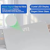 HOMEBUDS Bathroom Scales, 0.1 lb/0.05 kg, 28 st/400 lb/182 kg, LED view 4