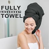 Lions Bath Towels Set of 4 100% Cotton 500 GSM Charcoal 75x135cm view 8