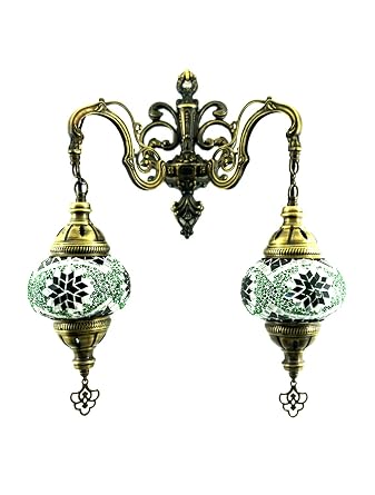 Handgefertigte Orientalisch Turkisch Mosaik Glas Wandlampe Wand