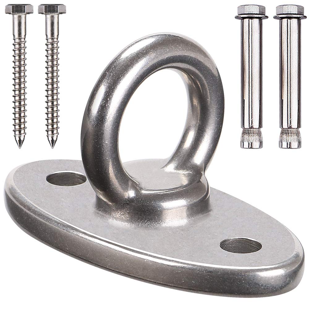 BeneLabel Swing Hanger, Hammock Chair Ceiling Hook Mounting Bracket Hardware Set for Wood/Concrete Yoga Rope/Aerial Hoop/Punching Bag Suspension Kit, 2800lbs