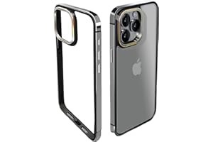 AOPNN Aluminum Frame Metal Bumper with Camera Protection Frame Slim Hard Case Cover for iPhone15 pro max, Metal Frame Armor with Soft Inner Bumper (Titanium, 6.1" for iPhone 15 Pro)