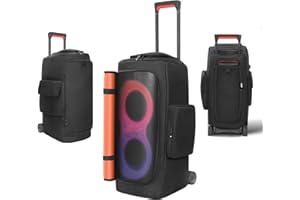 OCXLLEATLY Speaker Dust Cover Compatible with JBL PartyBox 310/ PartyBox Stage 320 Portable Speaker, Protective Sleeve Travel Bag with Pockets for Accessories