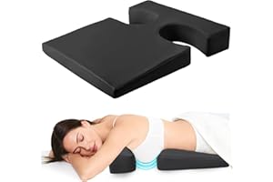 KONOVOLY Breast Pillow for Sleeping，Bolster T-Wedge Cushion Massage for Bust Sizes(AA-D), Comfort Bolster Wedge, Chest Massag