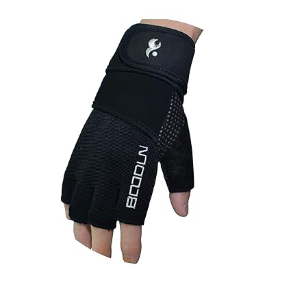 Blisfille Fitness Handschuhe Armband Rutschfeste Gewichtheben Ausrüstung Herren Damen Sport Handschuhe Halbfinger Handschuhe Size