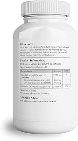 Hey Nutrition Theonia Pure Omega-3 2000mg with Vitamin E 60 Softgels UK view 2