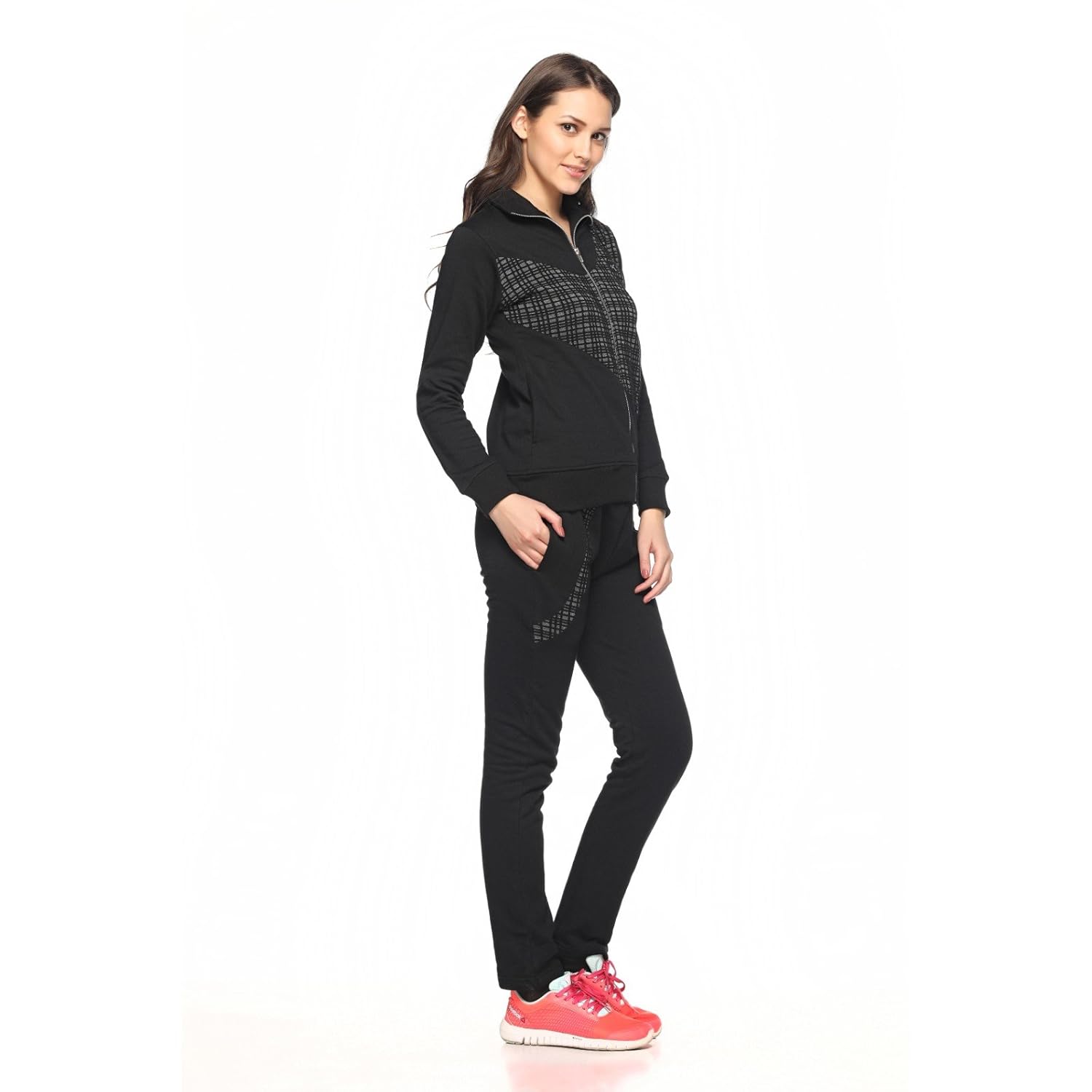 ex10sive fleece black active wear tracksuit
