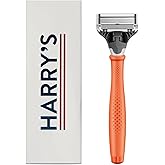 Harry's Razor for Men - Razor Handle and Razor Blade Cartridge - Shaving Gift Set for Him - Orange