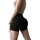 Ayesha Women Gym Shorts Scrunch Butt Lifting Workout Seamless Shorts Tummy Control High Waisted Biker Shorts