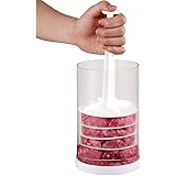 Evelots Hamburger Press-Perfect Size Burgers Every Time-Freeze-Set/8 Dividers