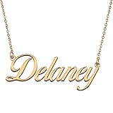 HUAN XUN Customized Custom Simple Any Name Necklace