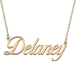 HUAN XUN Customized Custom Simple Any Name Necklace