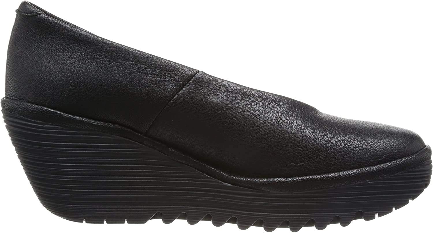 Yaz Leather, Women's Wedge Court Shoes
