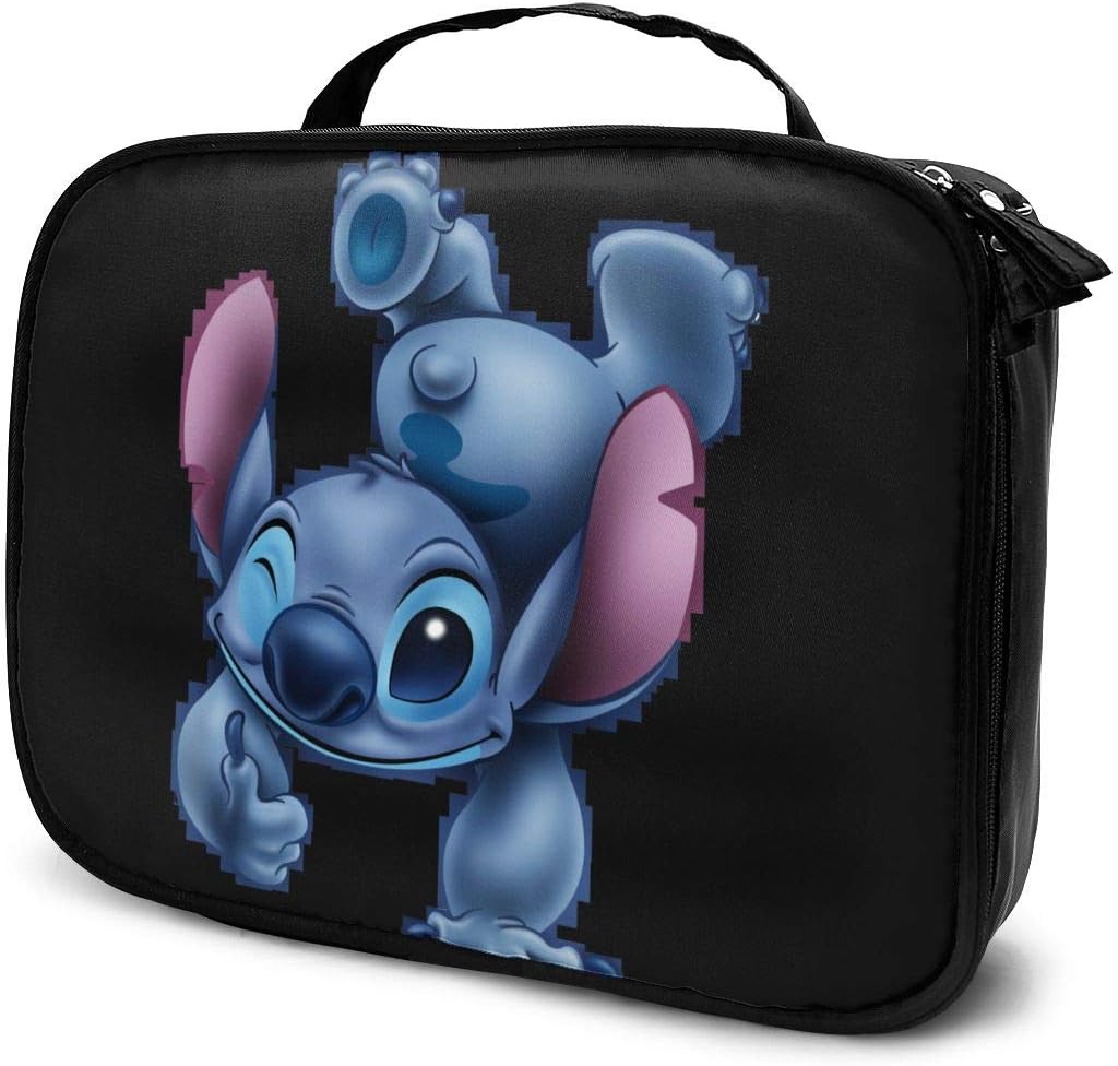 ZMBEN Sti-tch Cartoon Makeup Bags Women Cosmetics Boxes Brushes Tool Beauty Travel Toiletry Train Cases for Boys Girl