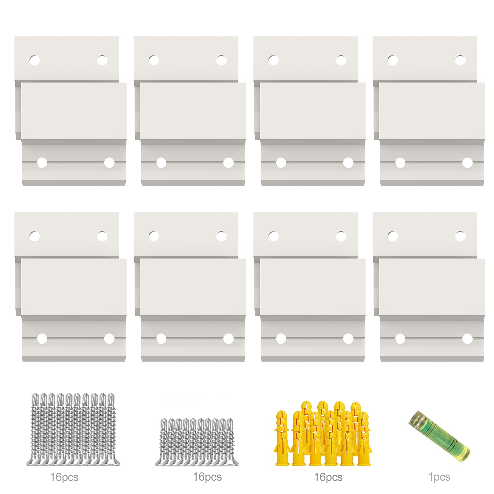 Z-Clamps, Used to Hang French Splint Picture Hanger Hardware kit, wall Bracket Interlocking wall Bracket Hardware kit, Used to Hang Mirrors, Panels, Shelves, headboards, Art Frames. (2" 8Pairs)