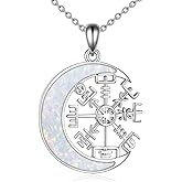 URONE Men Viking Pendant Necklace Sterling Silver Norse Viking Jewelry