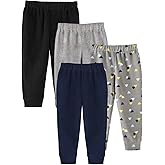 GLASH Kids Boys Sweatpants, 4pcs Casual Heated Micro Fleece Pants