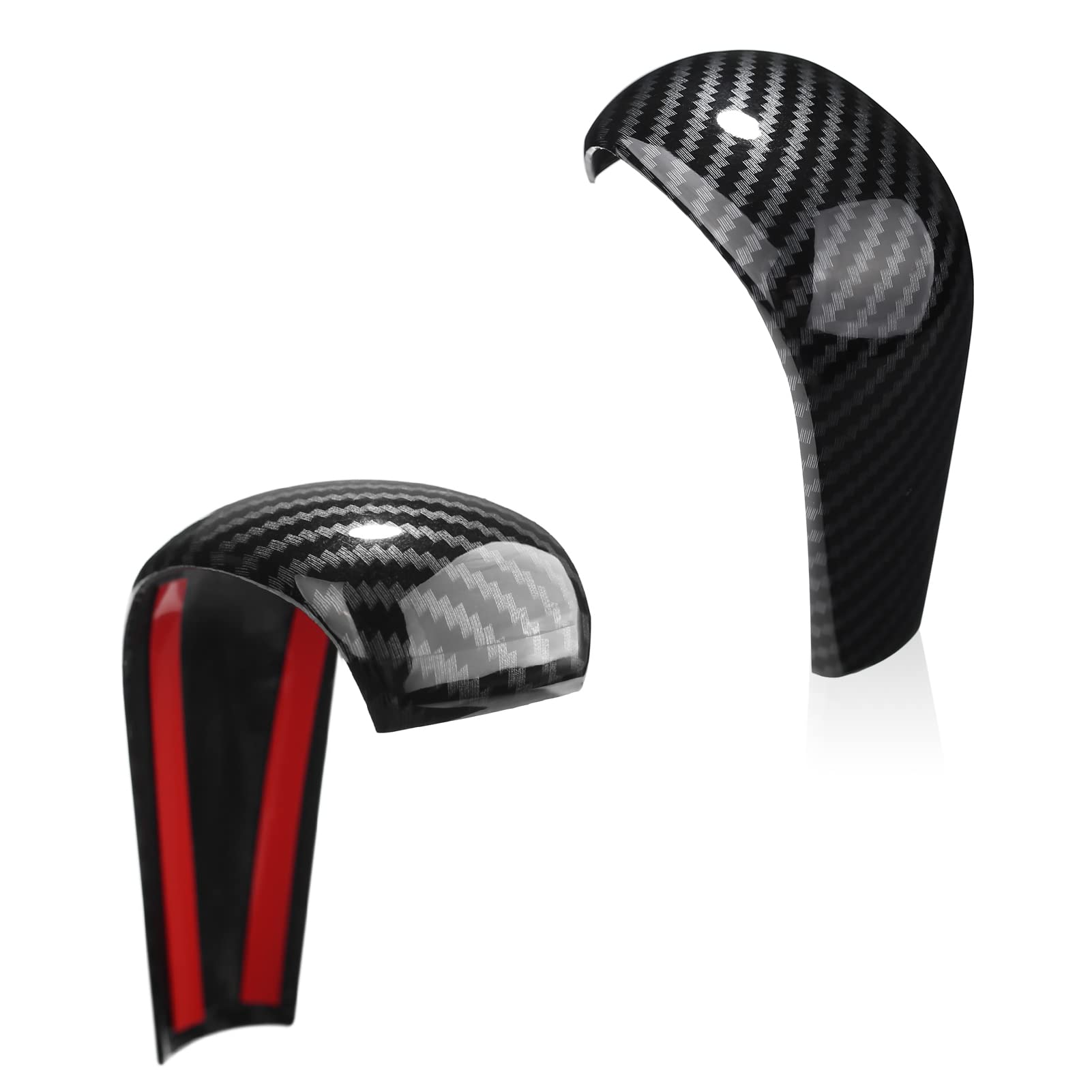Compatible with Mazda 3 CX-30 CX-50 Accessories Sporty Car Gears Gear Panel Gear Shift Knob Cover Trim Cap Interior Decoration Sticker -Carbon Fiber Style