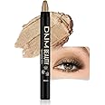 evpct Light Khaki Shimmer Cream Eye Shadow Brightener Sticks Set for Eyes, Khaki Shimmery Matte Pencil Eye shadow Applicator Stick Pen Palette Makeup Waterproof sombras en crema para ojos 04#