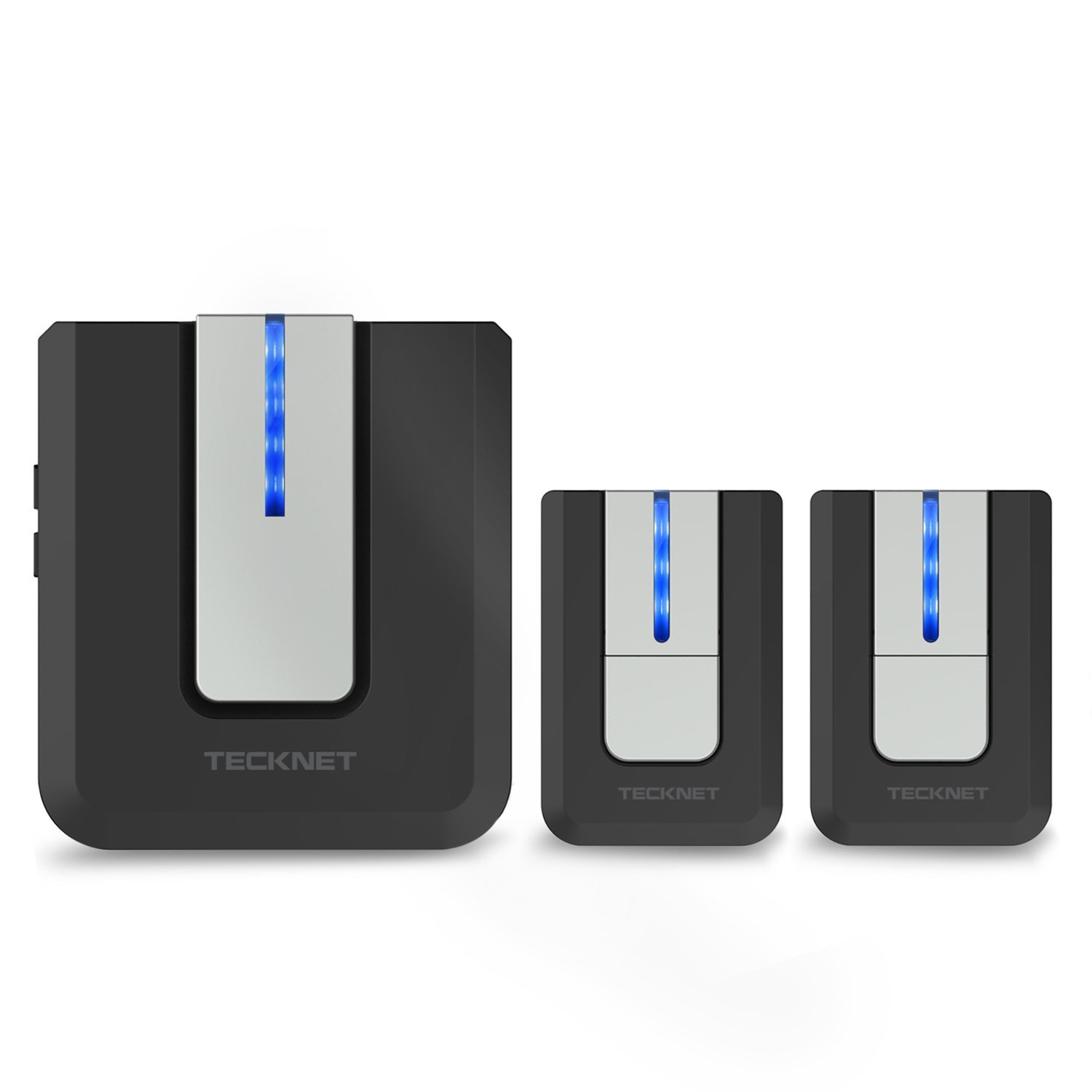 TeckNet Wireless Mains Plug-In Doorbell Door Chime With 2