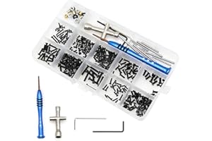RC Screws Kit Repair Tool Box Hardware Fasteners Replacement Bolt and Nuts Set Hex Wrench Swing Arm Pin Screws Kit Compatible