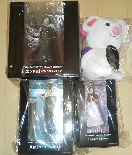 Amazon ff7 一番くじ 4種セット エンド賞 セフィロス a賞 クラウド b賞 エアリス c賞 モーグリ Ff7 G賞 Final Fantasy Remake 303 フィギュア ドール 通販