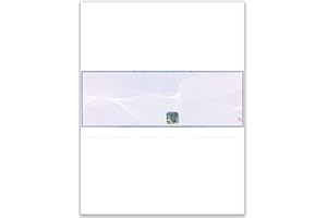 EZ Checks Premium Blank Hologram High Security Laser Check Stock | 500 Sheets | (Blue/Maroon, Check in Middle)