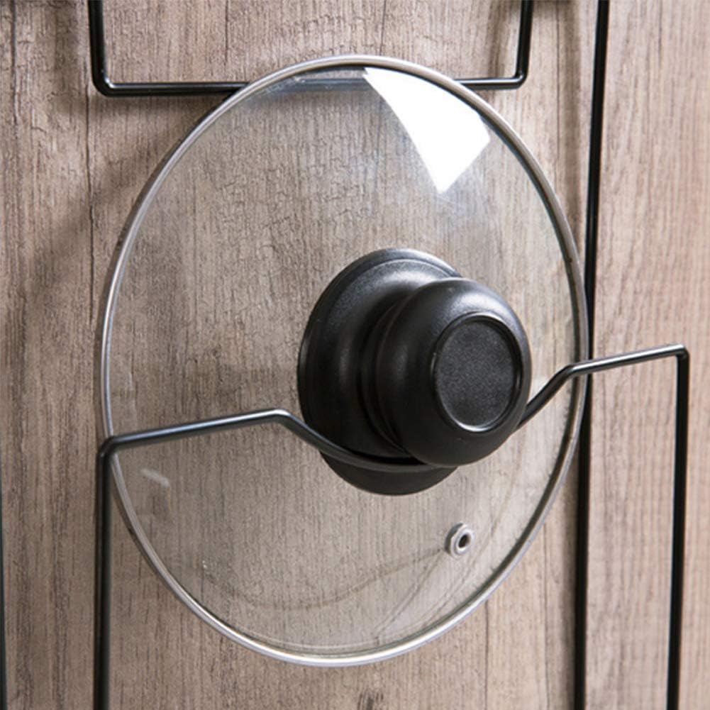 bandeja de almacenamiento para tapa de cacerolas Tamaño libre negro