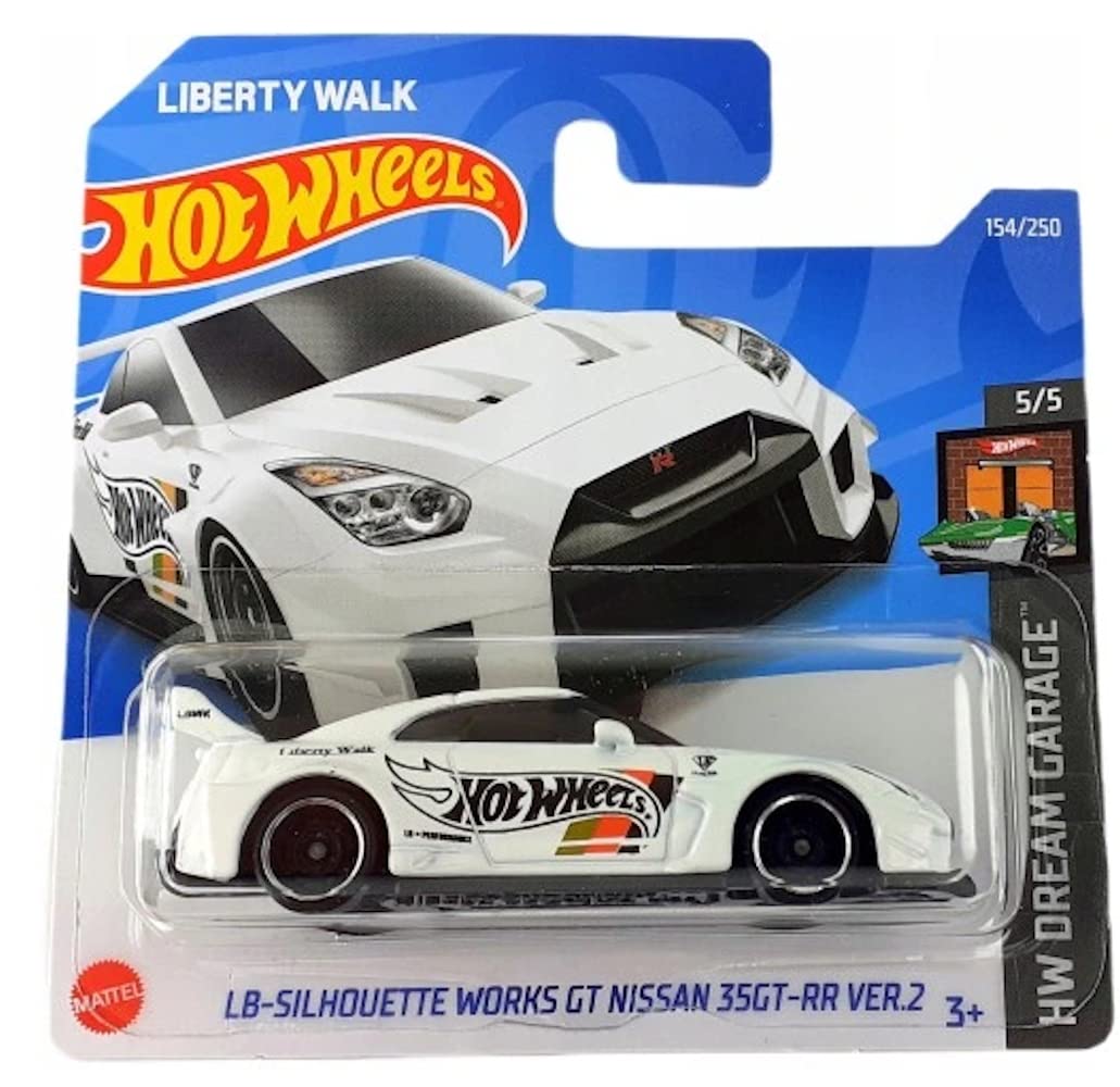 2022 Hot Wheels LB-Silhouette Works GT Nissan 35GT-RR Ver.2 White 5/5 HW Dream Garage 154/250 (Short Card) HCX49