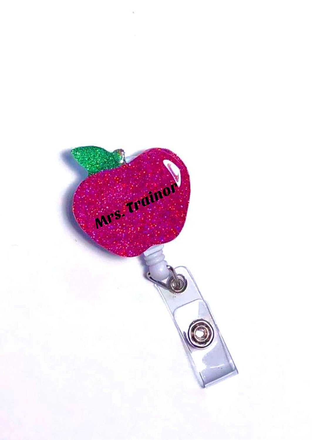 Teacher Badge Holder Personalized, Retractable Teacher ID
