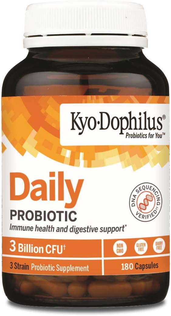 Kyo-Dophilus Daily Probiotic, Immune and Digestive Support*, 180 capsules (Packaging may vary): Health & Personal Care