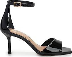 Vince Camuto Women's FEBE Heeled Sandal, Black, 7.5