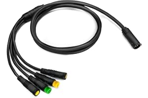 MUSELK Ebike BBSHD 1T4 Waterproof Cable Controller Light Ebrake Throttle Display for BBS01 BBS02 Mid Motor Drive E-Bike Conversion Accessories