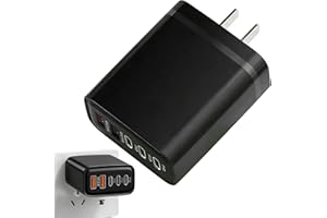 Charger Block - 240W Adapter Block | 5-Port Charger Cube with Indicator Light - for Smartphone Tablet Home Travel Hotel Dorm 