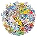 Cartoon Stickers[100pcs], Cute Animals Monsters Sticker for Kids Toddlers Children Teen, Vinyl Graffiti Decals for Laptop Hydro Flask Water Bottles Bike Luggage, Best Reward Sticker for School Teacher