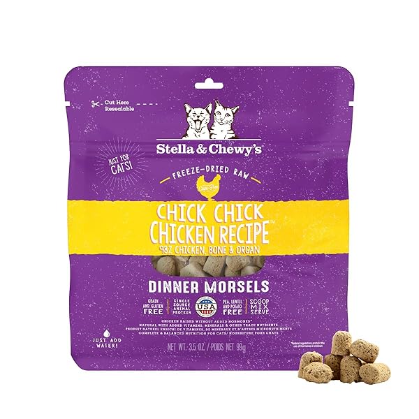 STELLA & CHEWY’S FREEZE-DRIED RAW CAT DINNER MORSELS...